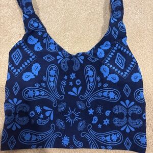 XXS offline by aerie the real me bandana printed tank top